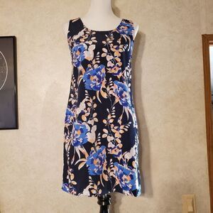 Gap Floral Shift Dress Racer Back …
